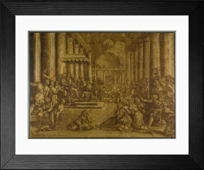 Framed Print : Donation of Constantine, n.d. Creator: Giulio Romano Framed Print : Donation of Constantine, n.d. Creator: Giulio Romano
