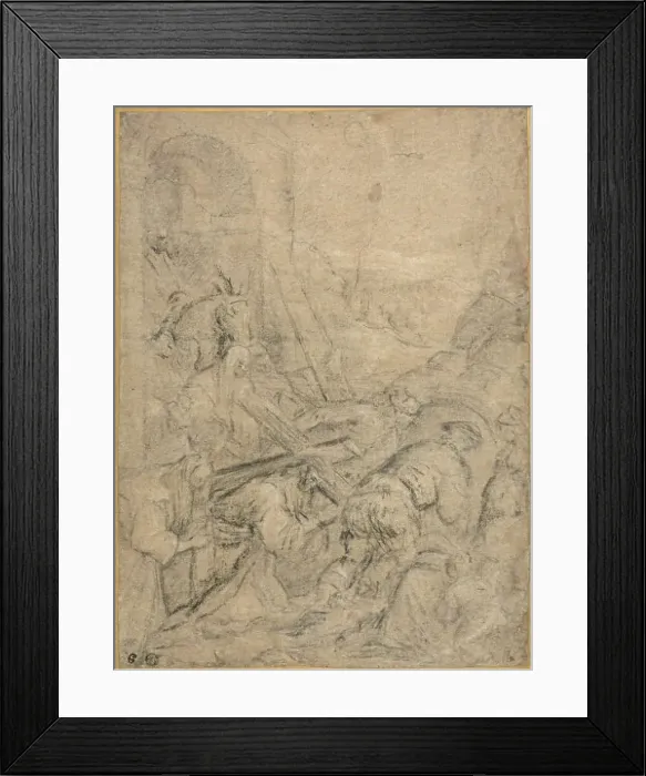 Framed Print : Road to Cavalry, c.1585. Creator: Leandro Bassano Framed Print : Road to Cavalry, c.1585. Creator: Leandro Bassano