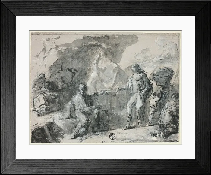 Framed Print : Forge of Vulcan, n.d. Creator: Domenico Mondo Framed Print : Forge of Vulcan, n.d. Creator: Domenico Mondo