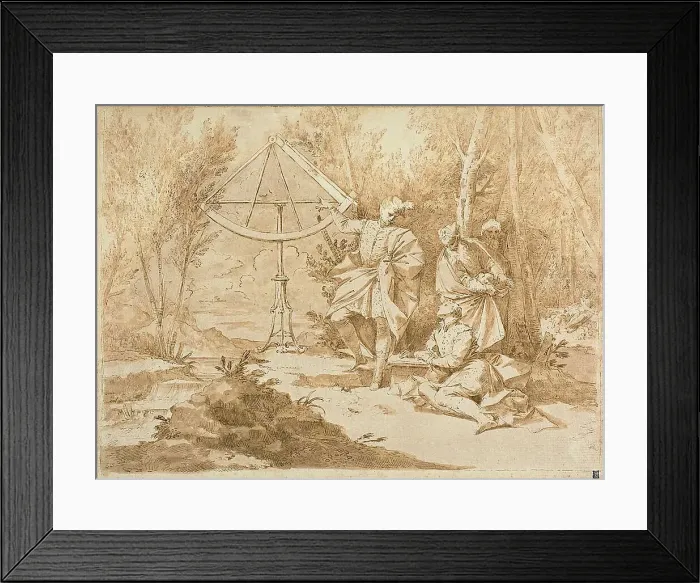Framed Print : The Astronomers, 1711. Creator: Donato Creti Framed Print : The Astronomers, 1711. Creator: Donato Creti