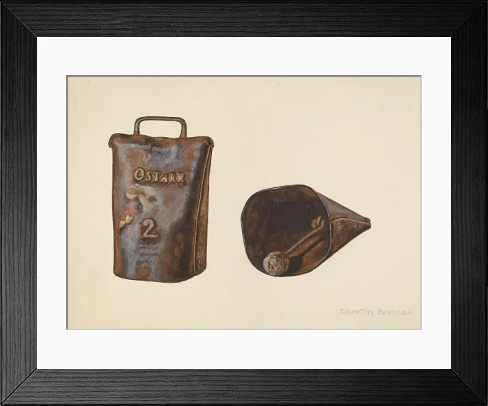 Framed Print : Cow Bell, 1935 / 1942. Creator: Dorothy Brennan Framed Print : Cow Bell, 1935 / 1942. Creator: Dorothy Brennan