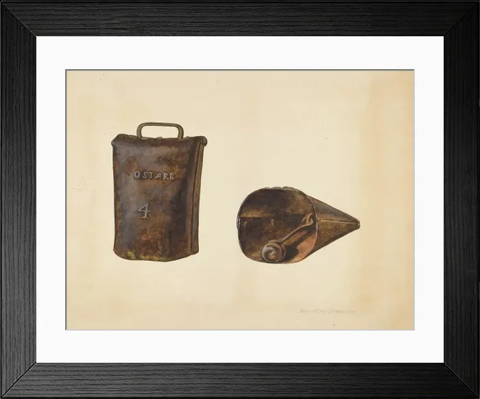 Framed Print : Cow Bell #4, c. 1936. Creator: Dorothy Brennan Framed Print : Cow Bell #4, c. 1936. Creator: Dorothy Brennan