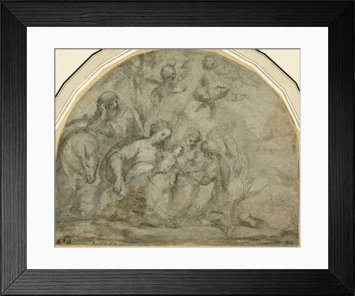 Framed Print : Rest on the Flight into Egypt, 1657. Creator: Francesco Albani Framed Print : Rest on the Flight into Egypt, 1657. Creator: Francesco Albani