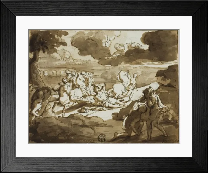 Framed Print : Conversion of St. Paul, n.d. Creator: Francesco Coghetti