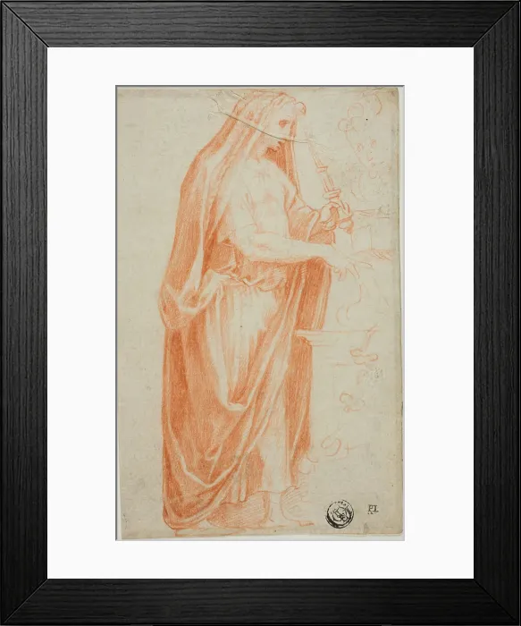 Framed Print : After the Antique: Roman Officiant at a Sacrificial Altar, 1531 / 32. Creator: Francesco Salviati Framed Print : After the Antique: Roman Officiant at a Sacrificial Altar, 1531 / 32. Creator: Francesco Salviati