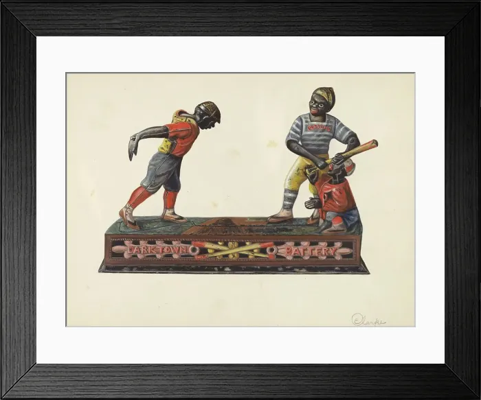 Framed Print : Toy Bank, c. 1938. Creator: Ethel Clarke Framed Print : Toy Bank, c. 1938. Creator: Ethel Clarke