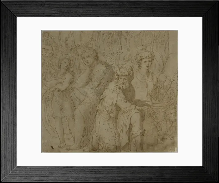 Framed Print : Part of The Truimph and Exploits of Furius Camillus, n.d. Creator: Francesco Salviati Framed Print : Part of The Truimph and Exploits of Furius Camillus, n.d. Creator: Francesco Salviati