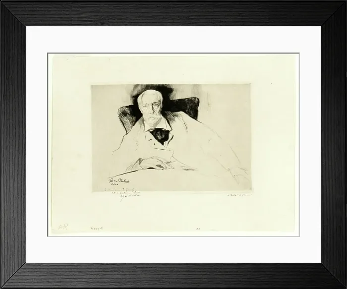 Framed Print : Alfred Stevens, 1900. Creator: Edgar Chahine Framed Print : Alfred Stevens, 1900. Creator: Edgar Chahine
