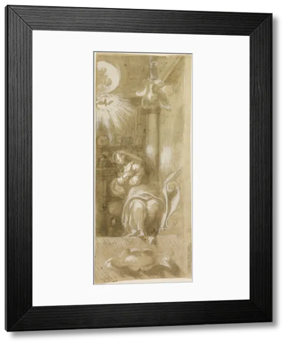 Framed Print : Study for the Virgin Annunciate, 1529 / 30. Creators: Camillo Boccaccino, Virgin Mary Framed Print : Study for the Virgin Annunciate, 1529 / 30. Creators: Camillo Boccaccino, Virgin Mary