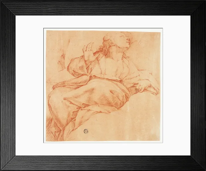 Framed Print : Evangelist Looking Upward, n.d. Creator: Luca Giordano Framed Print : Evangelist Looking Upward, n.d. Creator: Luca Giordano