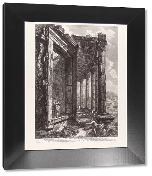 View of the Door and Peristyle of the Temple of Vesta, 1780. Creator: Francesco Piranesi