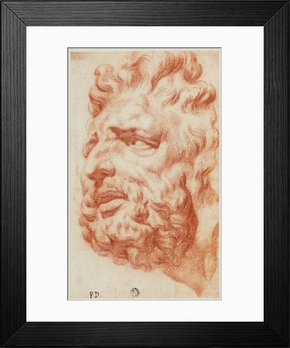 Framed Print : Head of Laocoon, n.d. Creator: Pietro Dandini Framed Print : Head of Laocoon, n.d. Creator: Pietro Dandini