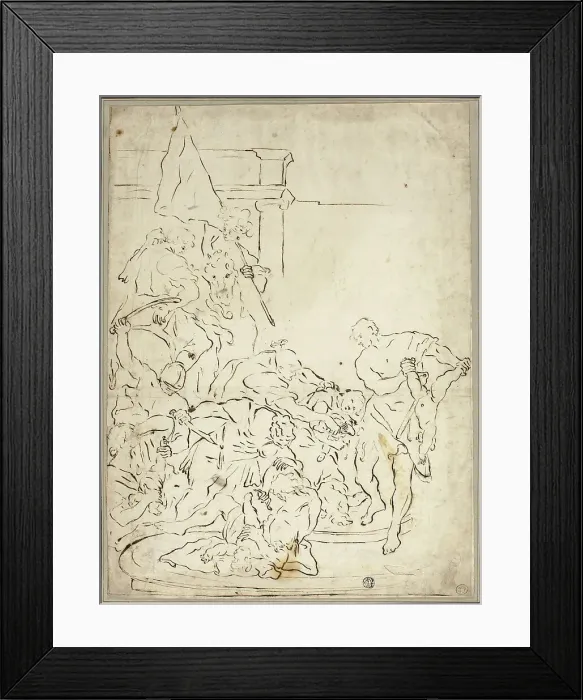 Framed Print : Massacre of the Innocents, n.d. Creators: Francesco Solimena, Lodovico Carracci Framed Print : Massacre of the Innocents, n.d. Creators: Francesco Solimena, Lodovico Carracci