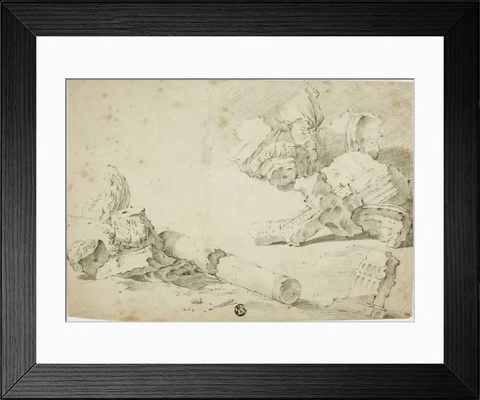 Framed Print : Architectural Fragments, n.d. Creator: Unknown Framed Print : Architectural Fragments, n.d. Creator: Unknown
