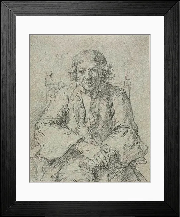 Framed Print : Portrait of an Old Man, n.d. Creator: Francesco Zuccarelli Framed Print : Portrait of an Old Man, n.d. Creator: Francesco Zuccarelli