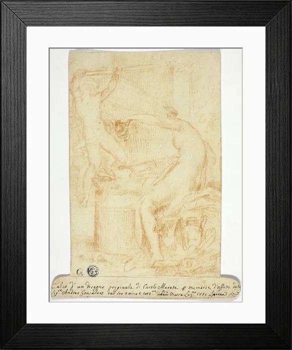 Framed Print : Copy after Drawing by Carlo Maratta, 1731. Creator: Francisco Vieira de Mattos Framed Print : Copy after Drawing by Carlo Maratta, 1731. Creator: Francisco Vieira de Mattos