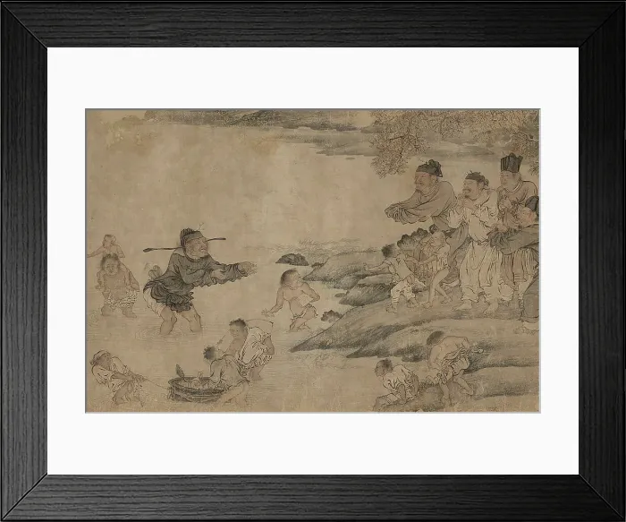 Framed Print : Yang Pu Moving His Family, Yuan dynasty (1279-1368). Creator: Unknown Framed Print : Yang Pu Moving His Family, Yuan dynasty (1279-1368). Creator: Unknown