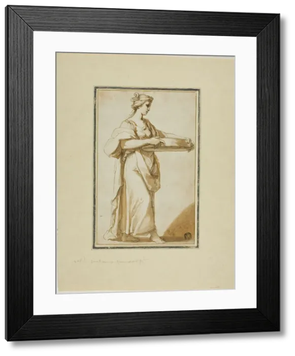 Framed Print : Vestal Virgin Tuccia, n.d. Creator: Gaetano Gandolfi Framed Print : Vestal Virgin Tuccia, n.d. Creator: Gaetano Gandolfi
