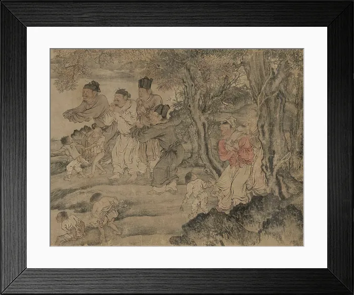 Framed Print : Yang Pu Moving His Family, Yuan dynasty (1279-1368). Creator: Unknown Framed Print : Yang Pu Moving His Family, Yuan dynasty (1279-1368). Creator: Unknown