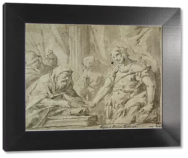 David Receiving the Hallowed Bread from Alchimelek, 1725 / 34. Creator: Gaspare Diziani
