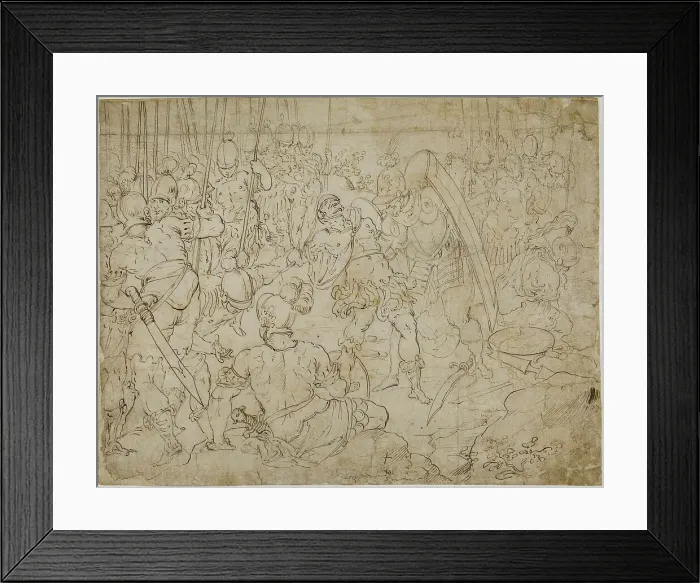 Framed Print : Armed Soldiers After Battle, c.1600. Creator: Unknown Framed Print : Armed Soldiers After Battle, c.1600. Creator: Unknown