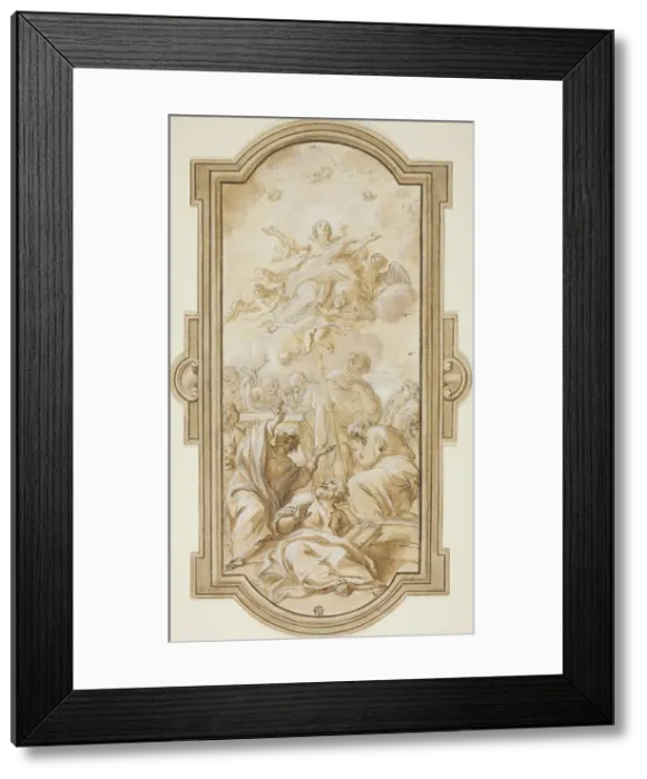 Framed Print : Assumption of the Virgin, n.d. Creators: Giacinto Calandrucci, Virgin Mary Framed Print : Assumption of the Virgin, n.d. Creators: Giacinto Calandrucci, Virgin Mary