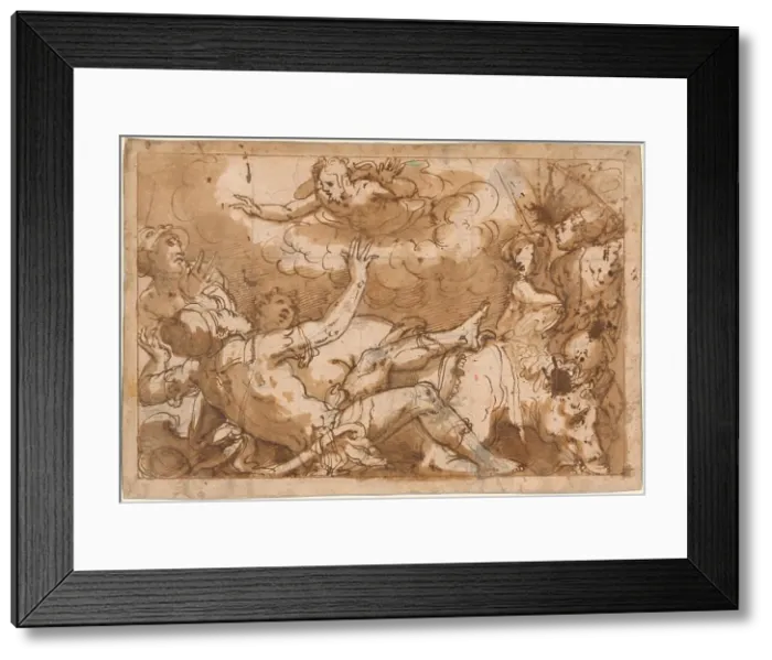 Framed Print : The Conversion of Saint Paul, 1554. Creator: Giorgio Vasari Framed Print : The Conversion of Saint Paul, 1554. Creator: Giorgio Vasari