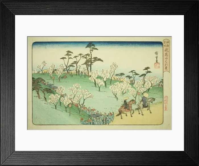 Framed Print : Viewing Cherry Blossoms at Asuka Hill (Asukayama hanami), from the series Famous... c. 1832 / 34. Creator: Ando Hiroshige. Viewing Cherry Blossoms at Asuka Hill (Asukayama hanami), from the series Famous... c. 1832 / 34. Creator: Ando Hiroshige Framed Print : Viewing Cherry Blossoms at Asuka Hill (Asukayama hanami), from the series Famous... c. 1832 / 34. Creator: Ando Hiroshige. Viewing Cherry Blossoms at Asuka Hill (Asukayama hanami), from the series Famous... c. 1832 / 34. Creator: Ando Hiroshige