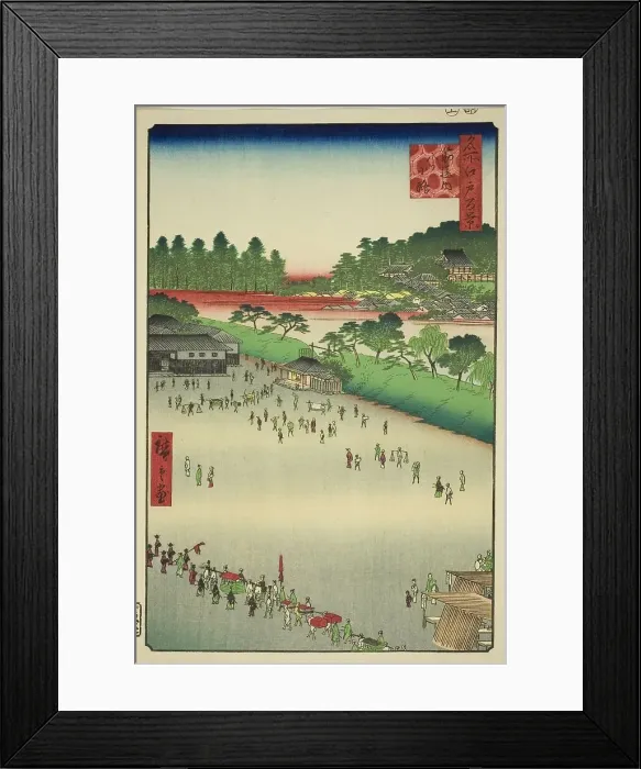 Framed Print : Yatsukoji, Inside Sujikai Gate (Sujikai-uchi Yatsukoji), from the series “One Hundred... 1857. Creator: Ando Hiroshige Framed Print : Yatsukoji, Inside Sujikai Gate (Sujikai-uchi Yatsukoji), from the series “One Hundred... 1857. Creator: Ando Hiroshige