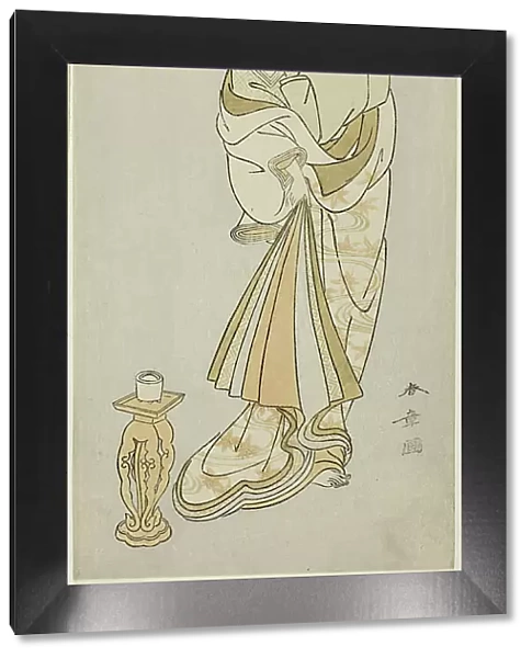 The Actor Ichikawa Danjuro V as the Spirit of Monk Seigen in the Shosagoto Dance Sequen... c. 1772. Creator: Shunsho