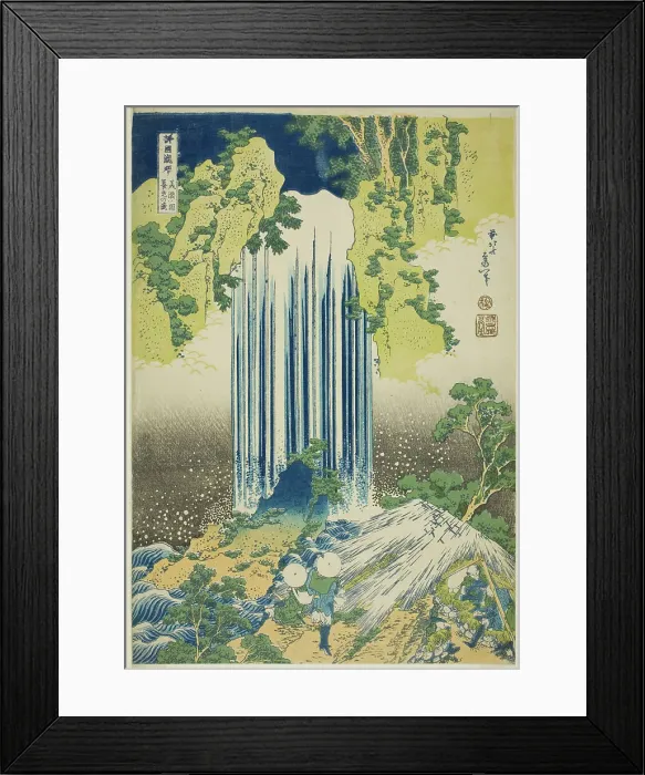 Framed Print : Yoro Falls in Mino Province (Mino no Yoro no taki), from the series A Tour of Waterfalls... c1833. Creator: Hokusai. Yoro Falls in Mino Province (Mino no Yoro no taki), from the series A Tour of Waterfalls... c1833. Creator: Hokusai Framed Print : Yoro Falls in Mino Province (Mino no Yoro no taki), from the series A Tour of Waterfalls... c1833. Creator: Hokusai. Yoro Falls in Mino Province (Mino no Yoro no taki), from the series A Tour of Waterfalls... c1833. Creator: Hokusai