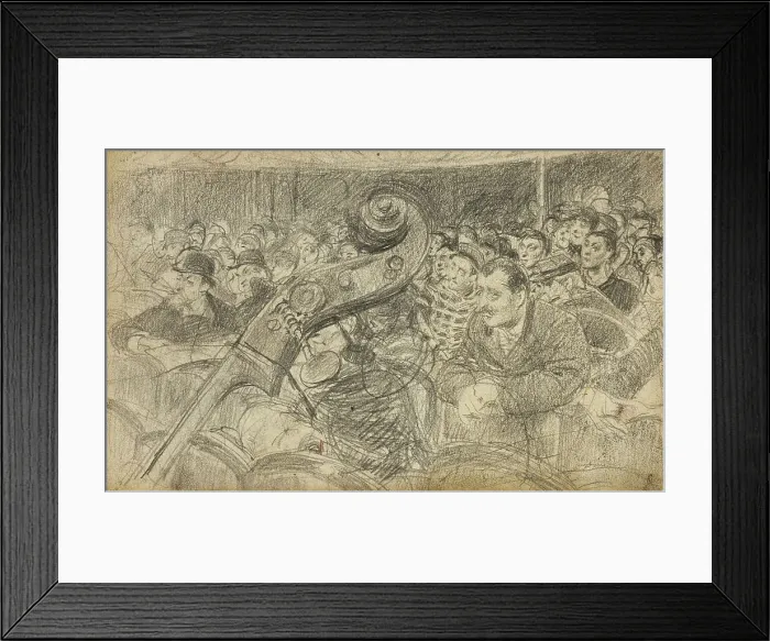 Framed Print : Audience at a Parisian Theatre II, c.1885. Creator: Giovanni Boldini Framed Print : Audience at a Parisian Theatre II, c.1885. Creator: Giovanni Boldini