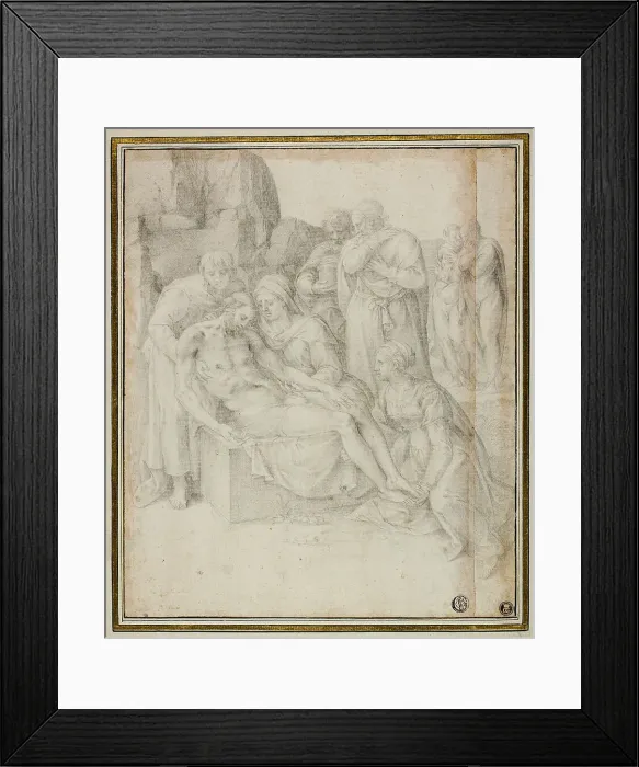 Framed Print : Lamentation, 1540 / 68. Creator: Giulio Clovio Framed Print : Lamentation, 1540 / 68. Creator: Giulio Clovio