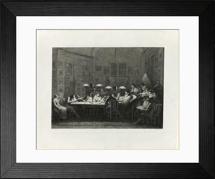Framed Print : Francesco Rosaspina's Drawing School, 1811. Creator: Giulio Tomba Framed Print : Francesco Rosaspina's Drawing School, 1811. Creator: Giulio Tomba