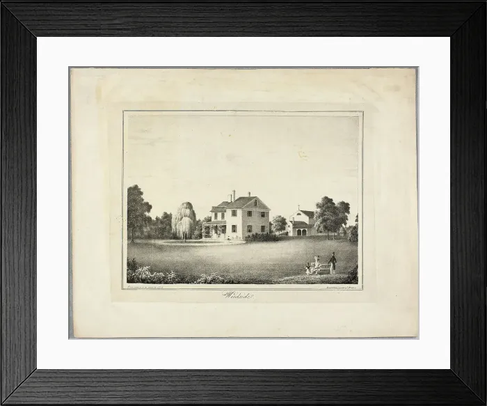 Framed Print : Woodside, 1825 / 26. Creator: JFC Framed Print : Woodside, 1825 / 26. Creator: JFC