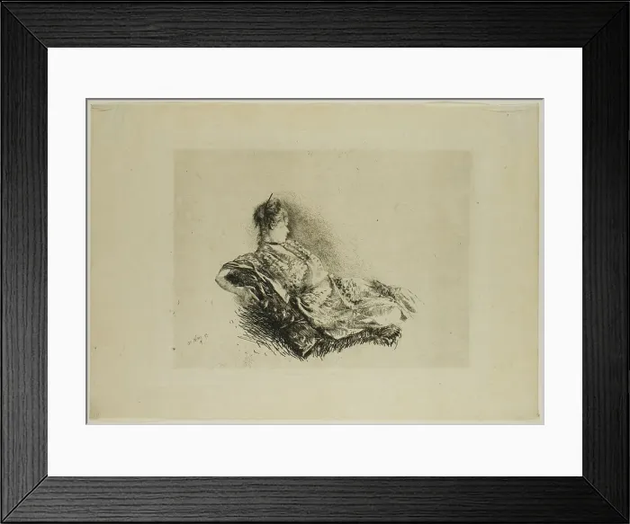 Framed Print : The Dancer Holoke-Go-Zen, 1873. Creator: Giuseppe de Nittis Framed Print : The Dancer Holoke-Go-Zen, 1873. Creator: Giuseppe de Nittis