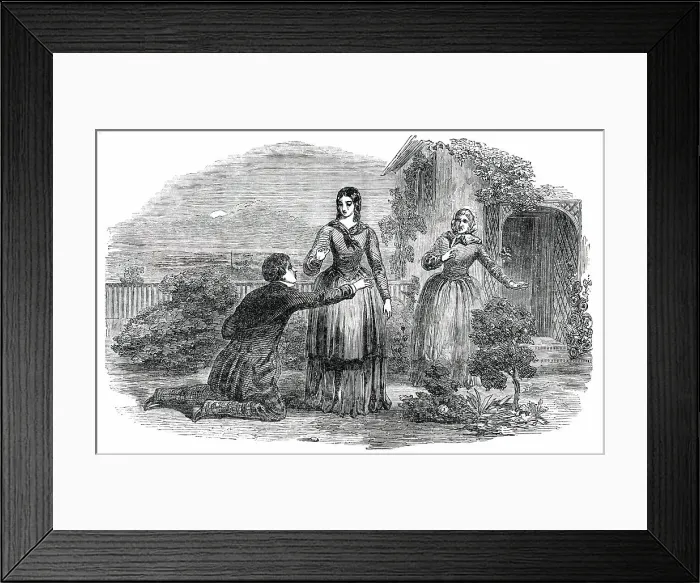 Framed Print : Illustration to Fred Holdersworth; or, Love and Pride, by Thomas Miller, 1850. Creator: Unknown. Illustration to Fred Holdersworth; or, Love and Pride, by Thomas Miller, 1850. Creator: Unknown Framed Print : Illustration to Fred Holdersworth; or, Love and Pride, by Thomas Miller, 1850. Creator: Unknown. Illustration to Fred Holdersworth; or, Love and Pride, by Thomas Miller, 1850. Creator: Unknown