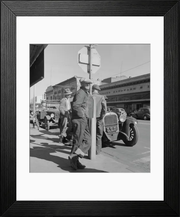 Framed Print : Men on Skid Row, Modesto, California, 1937. Creator: Dorothea Lange. Men on Skid Row, Modesto, California, 1937. Creator: Dorothea Lange Framed Print : Men on Skid Row, Modesto, California, 1937. Creator: Dorothea Lange. Men on Skid Row, Modesto, California, 1937. Creator: Dorothea Lange