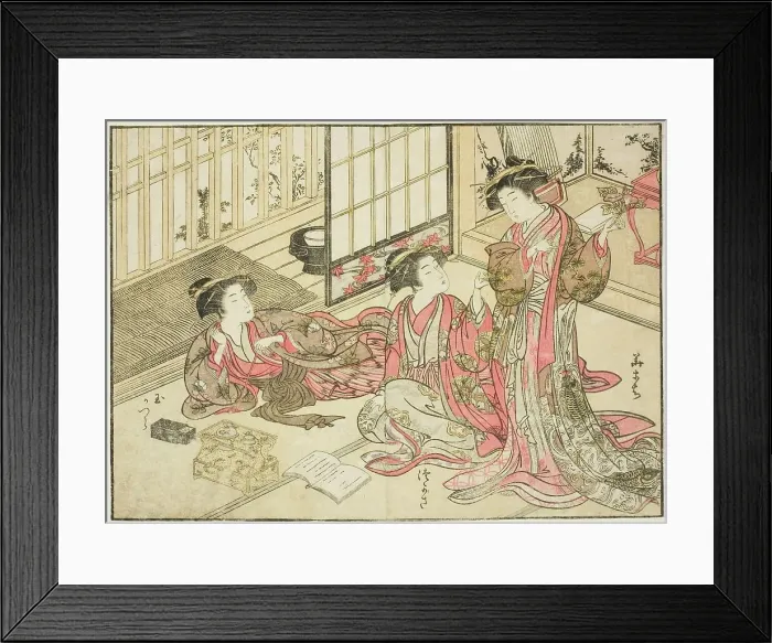 Framed Print : Courtesans of Kado Daikokuya, from the book Mirror of Beautiful Women of the Pleasure... 1776. Creator: Shunsho. Courtesans of Kado Daikokuya, from the book Mirror of Beautiful Women of the Pleasure... 1776. Creator: Shunsho Framed Print : Courtesans of Kado Daikokuya, from the book Mirror of Beautiful Women of the Pleasure... 1776. Creator: Shunsho. Courtesans of Kado Daikokuya, from the book Mirror of Beautiful Women of the Pleasure... 1776. Creator: Shunsho