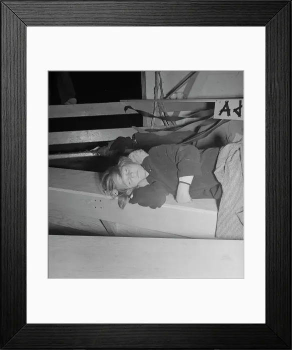 Framed Print : End of the Halloween party, Shafter migrant camp, California, 1938. Creator: Dorothea Lange Framed Print : End of the Halloween party, Shafter migrant camp, California, 1938. Creator: Dorothea Lange