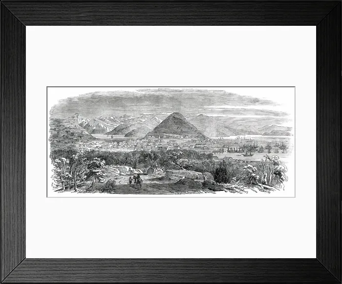 Framed Print : San Francisco - General View, 1850. Creator: Unknown Framed Print : San Francisco - General View, 1850. Creator: Unknown