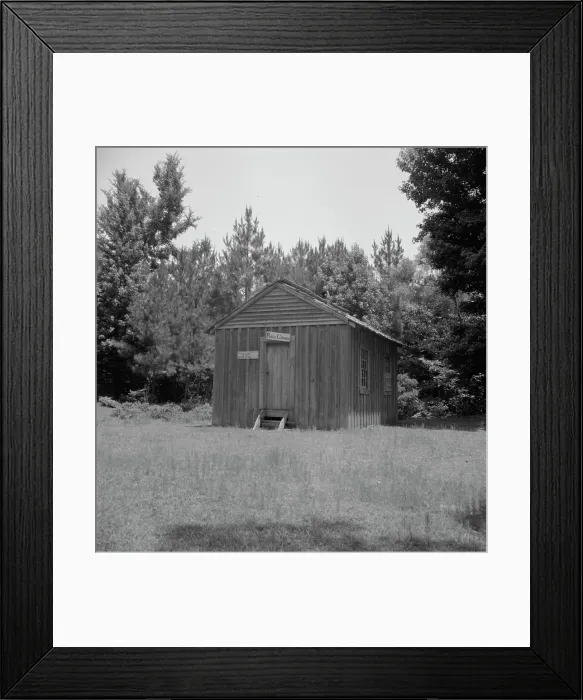 Framed Print : Public library in the southwestern section of Mississippi, in the piney woods, 1937. Creator: Dorothea Lange Framed Print : Public library in the southwestern section of Mississippi, in the piney woods, 1937. Creator: Dorothea Lange
