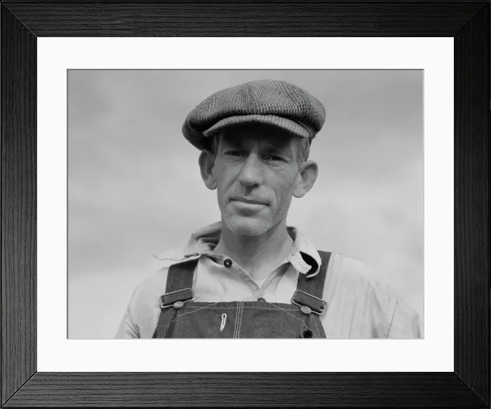 Framed Print : Father of landless sharecropper family, Macon County, Georgia, 1937. Creator: Dorothea Lange Framed Print : Father of landless sharecropper family, Macon County, Georgia, 1937. Creator: Dorothea Lange