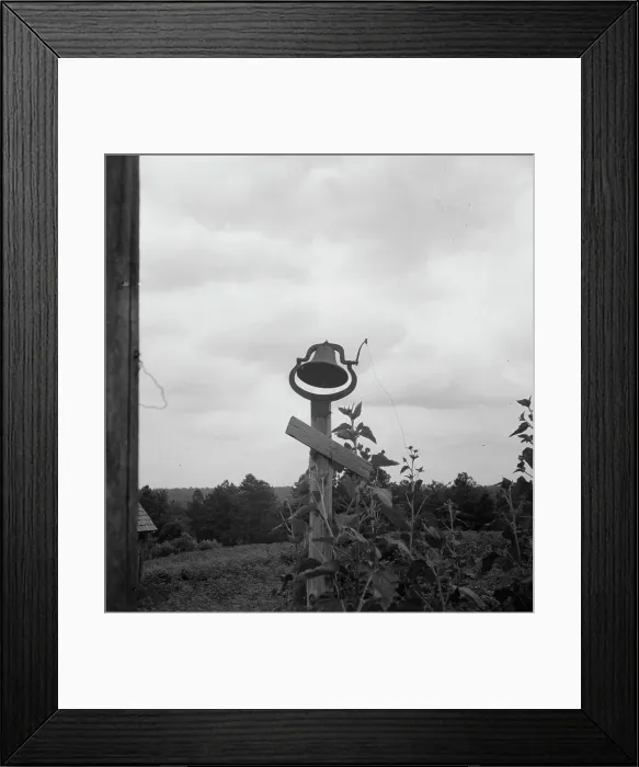 Framed Print : The old plantation bell, Greene County, Georgia, 1937. Creator: Dorothea Lange Framed Print : The old plantation bell, Greene County, Georgia, 1937. Creator: Dorothea Lange