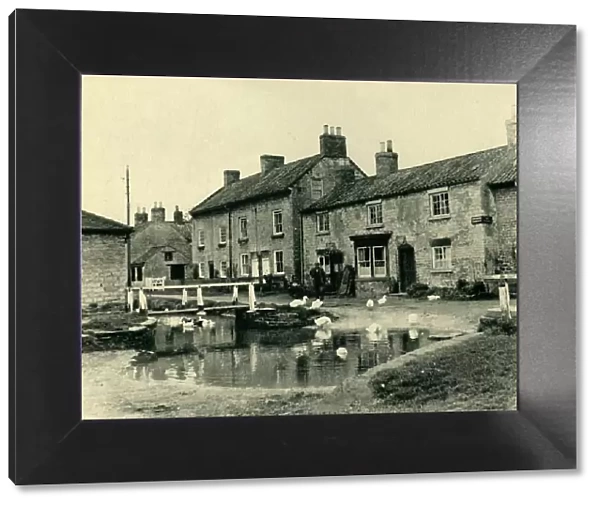 Cottages by the Village Pond, 1943. Creator: Unknown