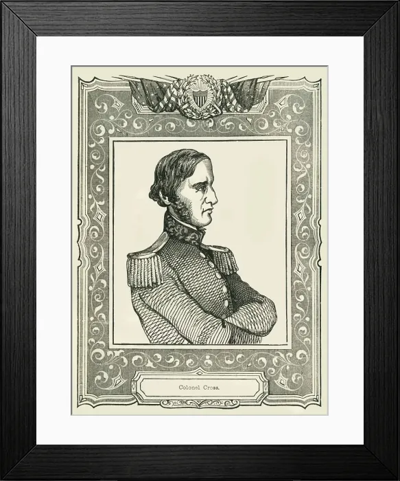 Framed Print : Colonel Cross, 1849. Creator: Unknown Framed Print : Colonel Cross, 1849. Creator: Unknown