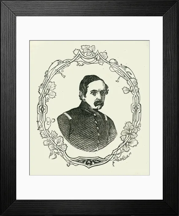 Framed Print : Major Iturbide, 1849. Creator: Unknown Framed Print : Major Iturbide, 1849. Creator: Unknown