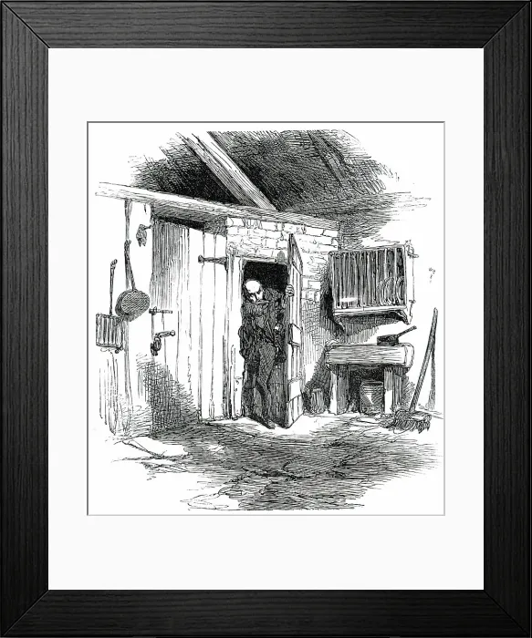 Framed Print : The Late Attack upon Marshal Haynau - the Coal-Cellar at the George, Bankside, 1850. Creator: Unknown. The Late Attack upon Marshal Haynau - the Coal-Cellar at the George, Bankside, 1850. Creator: Unknown