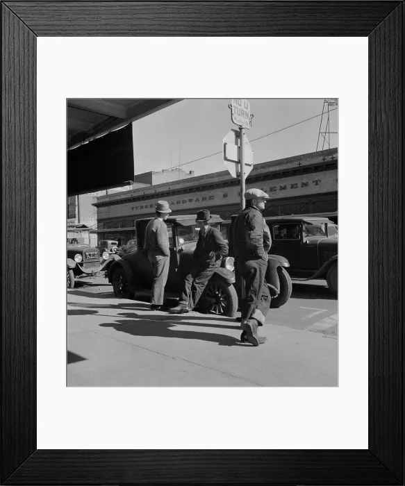 Framed Print : Men on Skid Row, Modesto, California, 1937. Creator: Dorothea Lange. Men on Skid Row, Modesto, California, 1937. Creator: Dorothea Lange Framed Print : Men on Skid Row, Modesto, California, 1937. Creator: Dorothea Lange. Men on Skid Row, Modesto, California, 1937. Creator: Dorothea Lange