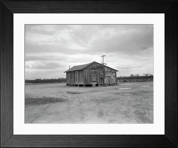 Framed Print : House in Little Oklahoma, California, 1936. Creator: Dorothea Lange. House in Little Oklahoma, California, 1936. Creator: Dorothea Lange Framed Print : House in Little Oklahoma, California, 1936. Creator: Dorothea Lange. House in Little Oklahoma, California, 1936. Creator: Dorothea Lange
